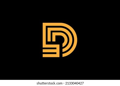 Initial DB BD modern monogram and elegant logo design, Professional Letters Vector Icon Logo on black background.