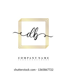 Initial DB handwriting logo