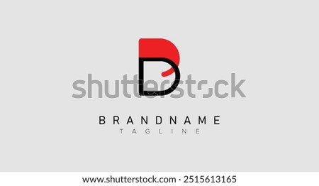 Initial DB letter logo design with creative concept. Premium Vector