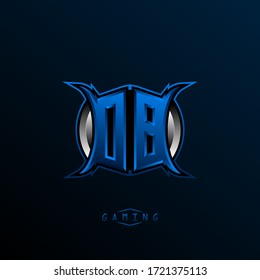 Initial DB logo design, Initial OB logo design with Cool style, Logo for game, esport, initial gaming, community or business.