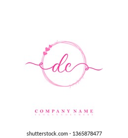 Initial DC handwriting logo