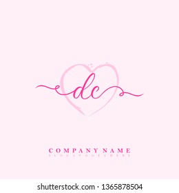 Initial DC handwriting logo