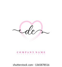 Initial DC handwriting logo