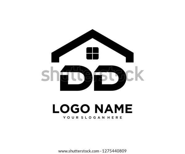 Initial Dd Home Logo Vector Stock Vector (Royalty Free) 1275440809 ...