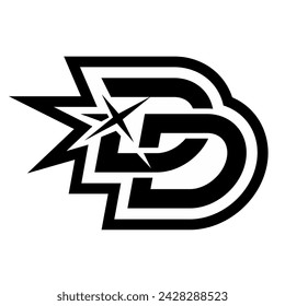 Initial DD logo design template vector illustration