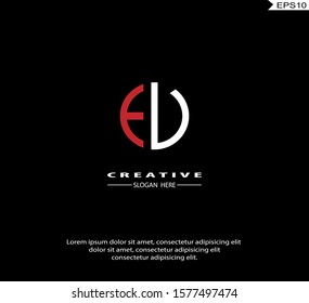 Initial DE, ED modern Logo icon design. Vector graphic design template element. Graphic Symbol for Corporate Business Identity.