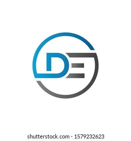 Initial DE Letter Logo With Creative Modern Business Typography Vector Template. Creative Letter DE Logo Vector.