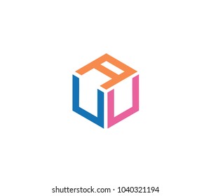 Initial design logo, letter icon