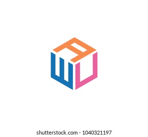 Initial design logo, letter icon