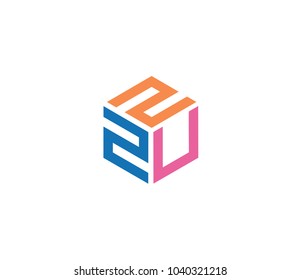 Initial design logo, letter icon