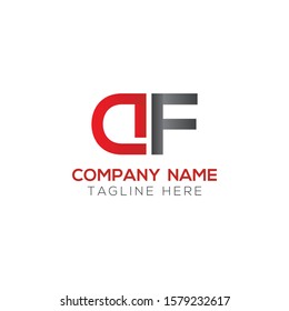 Initial DF or AF Letter Logo With Creative Modern Business Typography Vector Template. Creative Letter DF or AF Logo Vector.