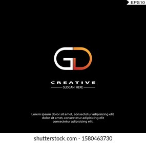 Initial DG, GD modern Logo icon design. Vector graphic design template element. Graphic Symbol for Corporate Business Identity.