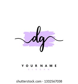 Initial DG handwriting logo