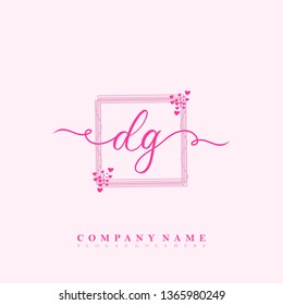 Initial DG handwriting logo