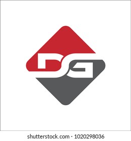 initial DG logo vector abstract