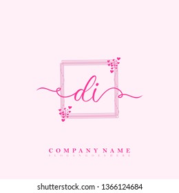 Initial DI handwriting logo