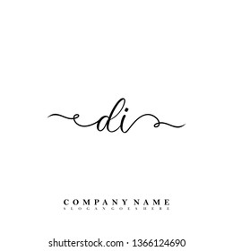 Initial DI handwriting logo