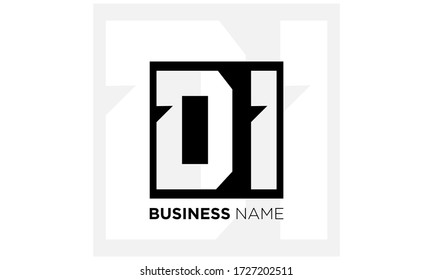 Initial-DI oder ID-Letter-Logo mit kreativer, moderner Business Typografie-Vektor-Vorlage. Creative Letter DI oder ID Logo Vector.
