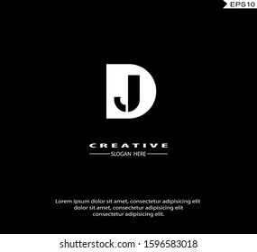 Initial DJ, JD modern Logo icon design. Vector graphic design template element. Graphic Symbol for Corporate Business Identity.