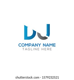 Initial DJ Letter Logo With Creative Modern Business Typography Vector Template. Creative Letter DJ Logo Vector.