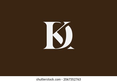 Initial DK Logo, usable for brand and company logo, vector illustration