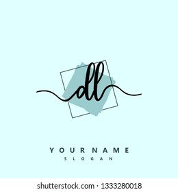 Initial DL handwriting logo