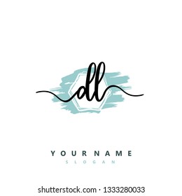 Initial DL handwriting logo