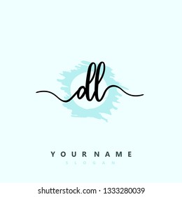 Initial DL handwriting logo