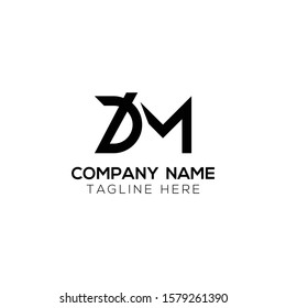 Initial DM Letter Logo With Creative Modern Business Typography Vector Template. Creative Letter DM Logo Vector.