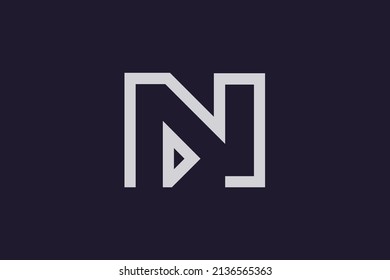 Initial DN ND modern monogram and elegant logo design, Professional Letters Vector Icon Logo on luxury background.