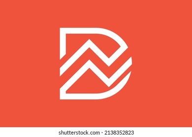 Initial DN ND modern monogram and elegant logo design, Professional Letters Vector Icon Logo on luxury background.