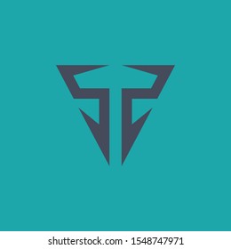 Initial double S logo modern technology design simple minimalist design