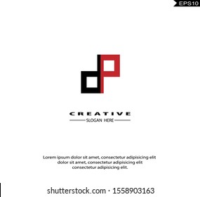 Initial DP, PD modern Logo icon design. Vector graphic design template element. Graphic Symbol for Corporate Business Identity.