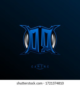 Initial DQ logo design, Initial OQ logo design with Cool style, Logo for game, esport, initial gaming, community or business.