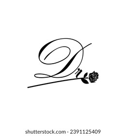 Ursprüngliche DR-Handschrift Blumentypografie-Ornament modern