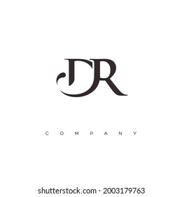 Initial DR logo design vector