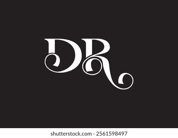 Initial DR Logo Design Vector

