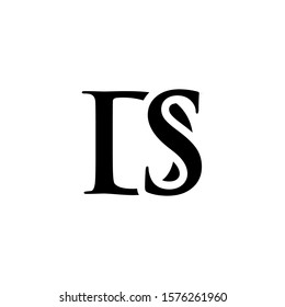 Initial ds alphabet logo design template vector