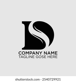 Initial DS Letter Logo With Creative Modern Business Typography Vector Template.