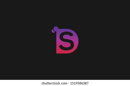 Initial DS Letter Logo Design