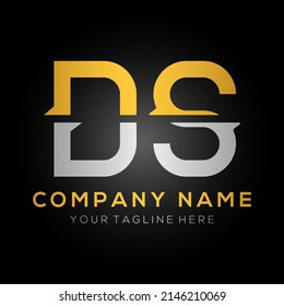 Initial DS letter Logo Design vector Template. Abstract Letter DS logo Design.
