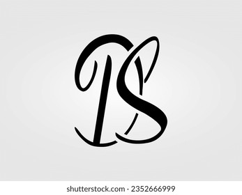 Plantilla vectorial de diseño del logotipo de la letra DS inicial. Monograma, logotipo DS de marca de lettermark Diseño