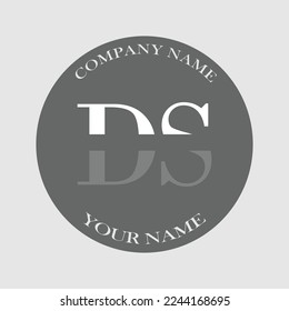 Initial DS letter logo typography elegant modern illustration monogram creative