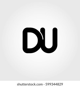initial du black business logo