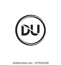 Initial DU Letter Logo With Creative Modern Business Typography Vector Template. Creative Letter DU Logo Vector.