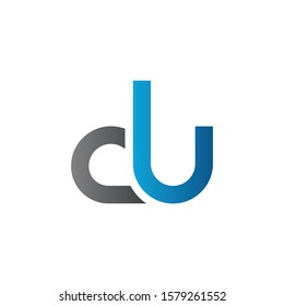 Initial DU Letter Logo With Creative Modern Business Typography Vector Template. Creative Letter DU Logo Vector.