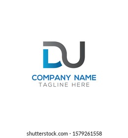 Initial DU Letter Logo With Creative Modern Business Typography Vector Template. Creative Letter DU Logo Vector.