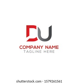 Initial DU Letter Logo With Creative Modern Business Typography Vector Template. Creative Letter DU Logo Vector.