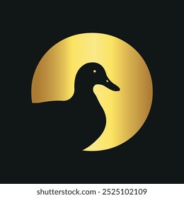  Initial Duck Logo combine with letter O vector template