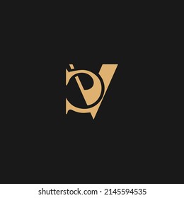 Initial DV Letter Logo With Creative Modern Business Typography Vector Template. Creative Abstract Letter DV Logo Vector.
